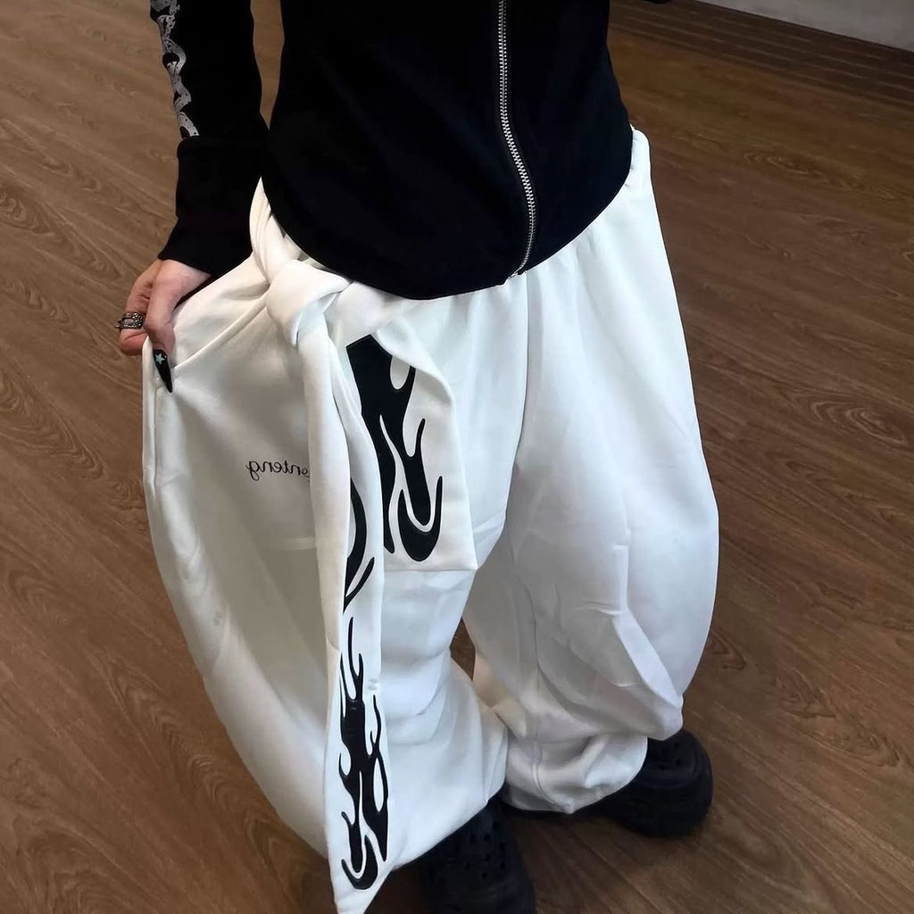 Vintage Wide Leg Drawstring Pants